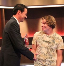 Martin Schleich, molto emozionato alla premiazione